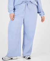 Planet Heart Trendy Plus Crochet-Trim Sweatpants