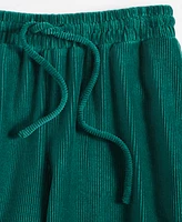 On 34th Women's Ribbed Velour Drawstring Pants, Created for Macy's