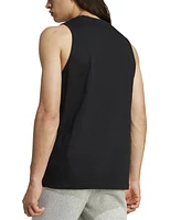 adidas Men's Modern Essentials Regular-Fit Logo Graphic Tank