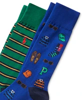 Polo Ralph Lauren Men's 2-Pk. Preppy Icon Slack Socks