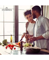 Cuisinel Glass Lid - 12/"-inch/30.48-cm/308mm - Compatible with Lodge - Fully Assembled Tempered Replacement Cover