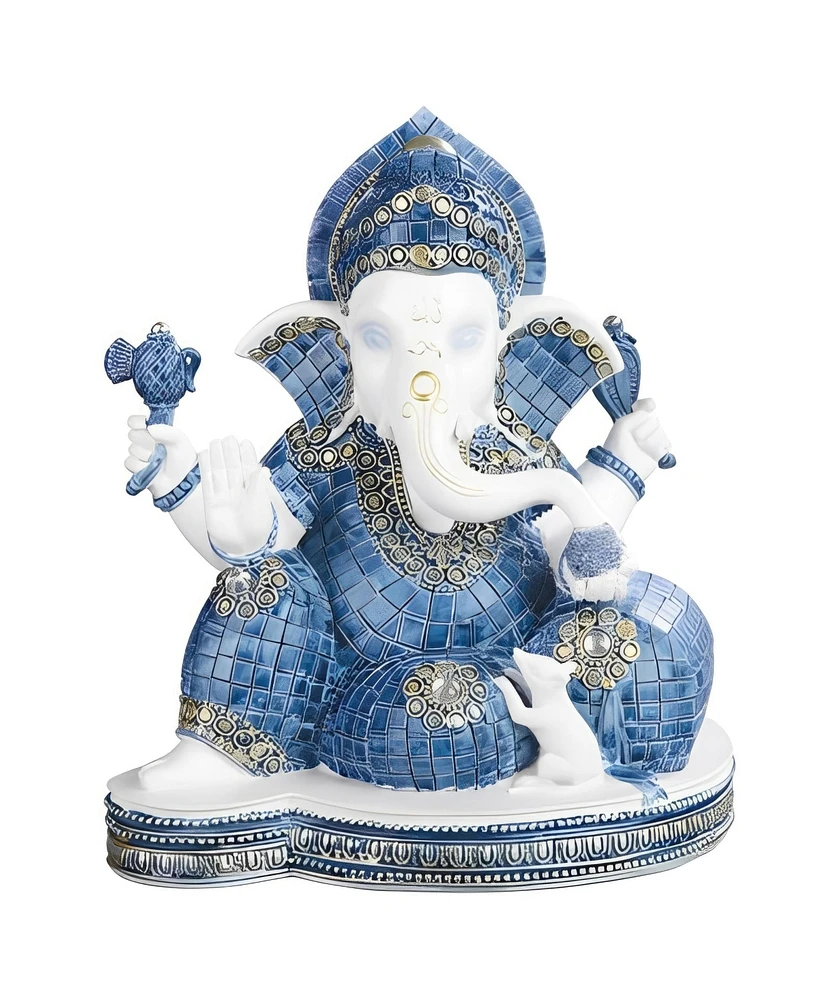 Fc Design 8.25"H Ganesh with Rat Figurine Decoration Home Decor Perfect Gift for House Warming, Holidays and Birthdays