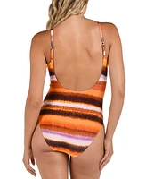 La Blanca Women's Upon Horizon Plunge One-Piece Swimsuit