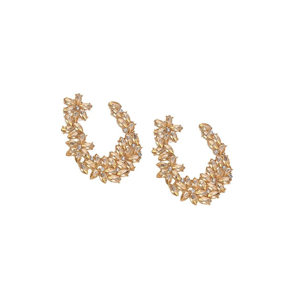 Sohi Women's Botanical Drop Earrings