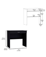 Depot E-Shop Montana Storage Desk, Spacious Stylish with Drawer and Shelf