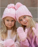 Bits & Bows Toddler Girls Lil Sis Bobble Hat