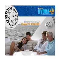 Pyle 5.25'' Marine Component Speakers, Water Resistant, 150 Watt, White