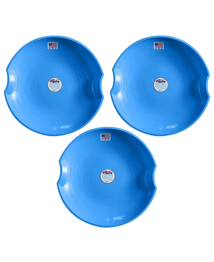 Paricon, Llc Paricon 626-b Flexible Flyer Flying Saucer Sled, 26 Inch Diameter, Blue (3 Pack)