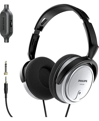 Philips Wired Studio Headphones with Mic – High-Fidelity Sound, Ideal for Podcasts, Recording, and Studio Monitoring, Includes Add-On Adapter