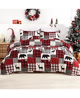 gaomon 3 Pieces Christmas Duvet Cover Bedding Set