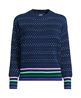 Lands' End Women's Drifter Easy Fit Crew Neck Sweater