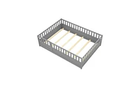 Slickblue Full Size Floor Bed with Integral Construction and Super High Security Barrier