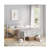Yaheetech Platform Bed Frame with Metal Slats