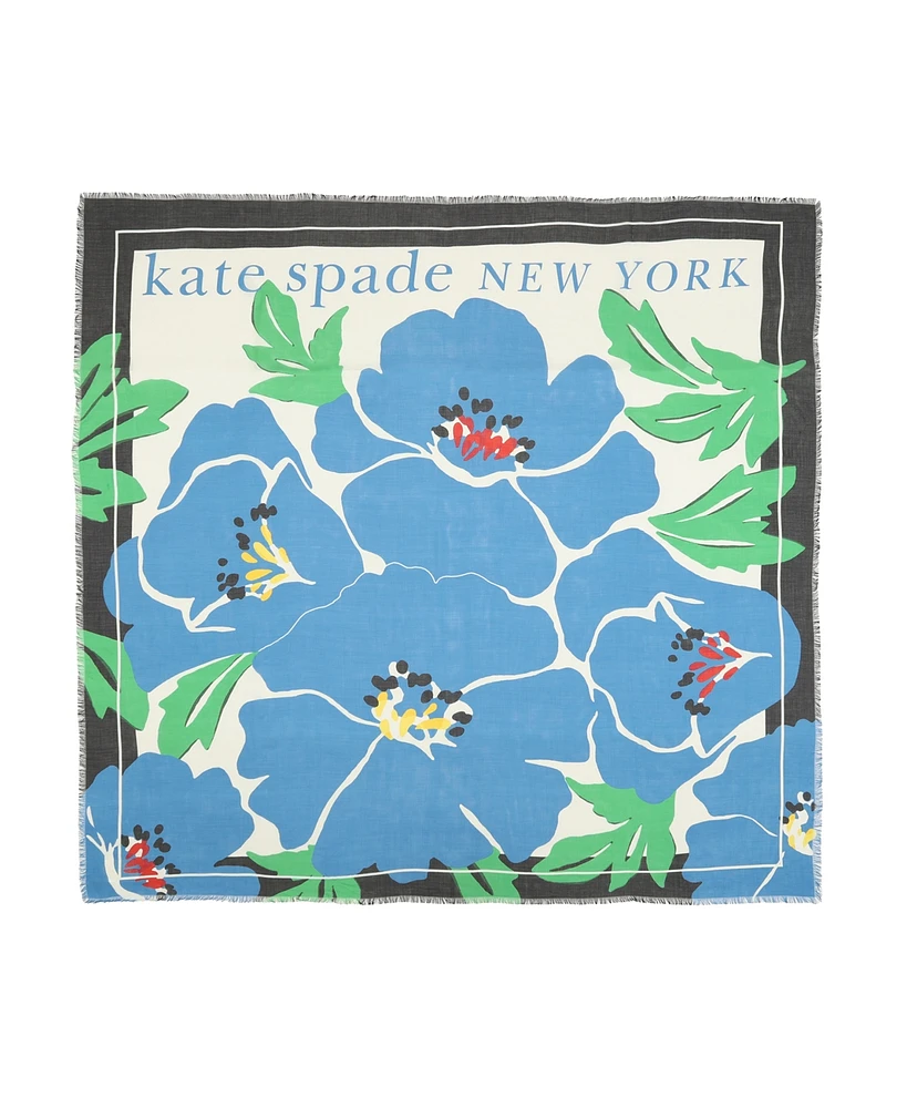 Kate Spade New York Women's Springtime Bloom Square Scarf