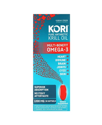 Kori Antarctic Krill Oil Omega-3 1200mg Supplement