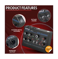 Pyle Professional Usb Audio Interface with Mic/Line, Guitar, Aux, and Rca Inputs