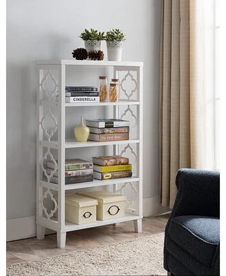 Kings Brand Furniture Kraft Wood 5-Tier Bookcase