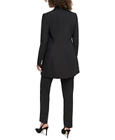 Dkny Petite One-Button Longline Blazer