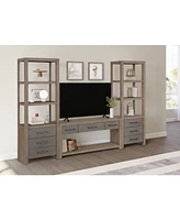 Portmore 60" Wood 3PC Tv Console Set (60" Console, 2 Piers) - Two