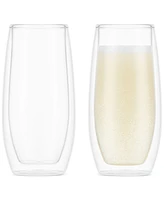 Bodum Skal Double-Walled Champagne Glasses, Set of 2