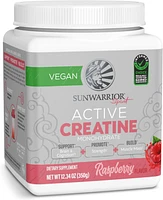 Sunwarrior Active Creatine Powder, Creatine Monohydrate for Muscle Building Support, Raspberry Flavor, 350gm