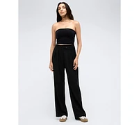 Kenneth Cole Women's High-Rise Criss-Cross Pants