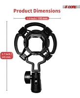 5 Core Recording Microphone Podcast Bundle • Professional Condenser Cardioid Mic Kit • w Boom Arm - Rm 7 Bg