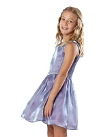 Rare Editions Big Girls Shimmer Organza Party Dress