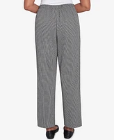 Alfred Dunner Petite Runway Ready Chic Pull On Houndstooth Medium Length Pants