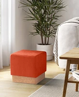 Seville Classics The Vineyard Collection Cork Storage Ottoman