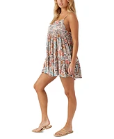 O'Neill Juniors' Rilee Floral-Print Cover-Up Dress