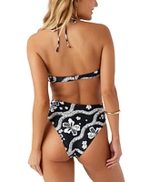 O'Neill Women's Quinn Tropical San Clemente Halter Monokini One-Piece Swimsuit