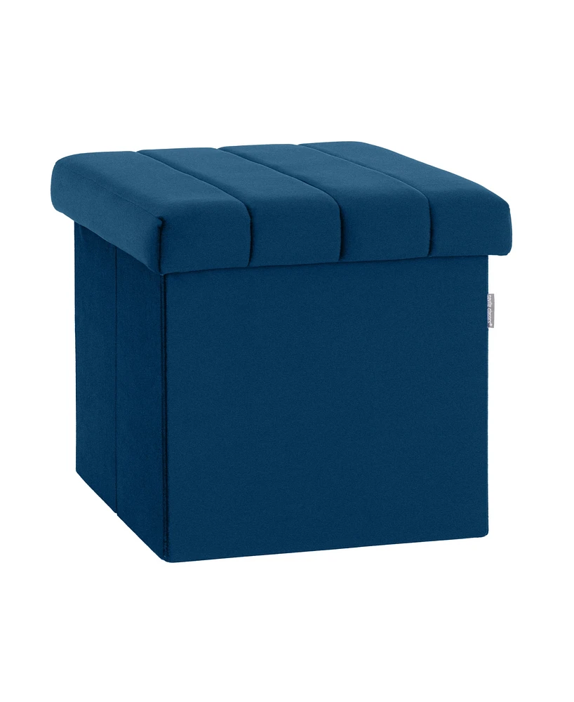 Seville Classics Tufted Storage Ottoman