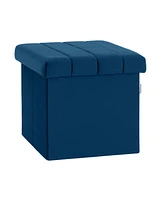 Seville Classics Tufted Storage Ottoman