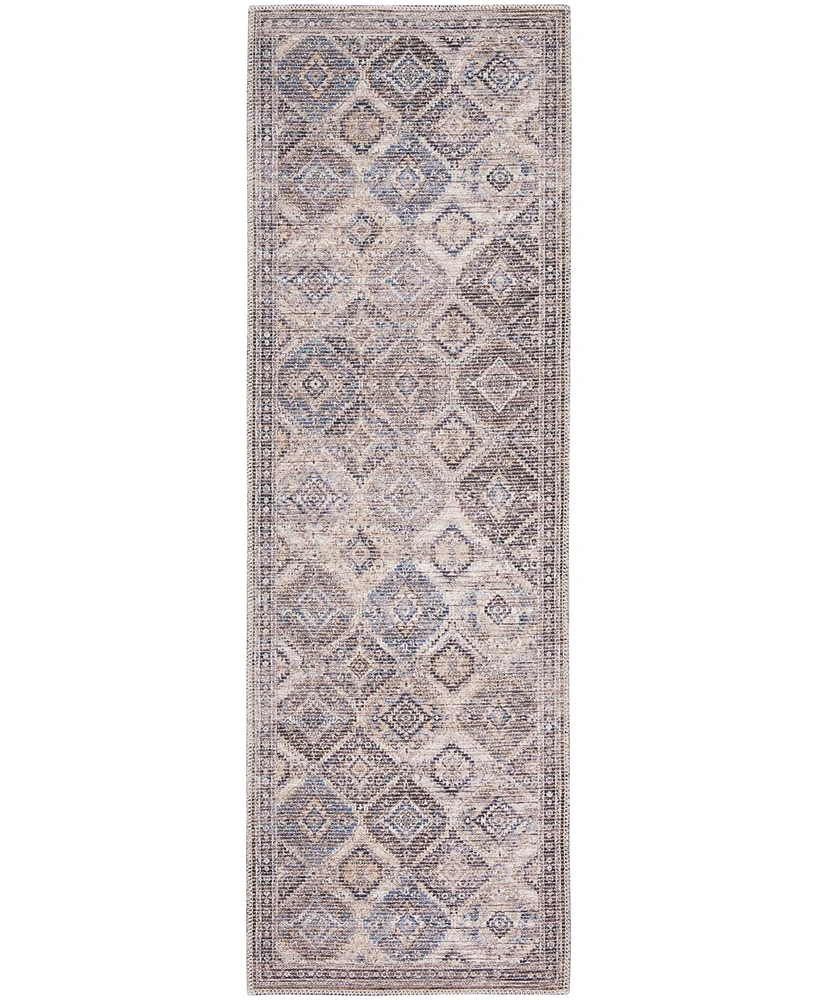 Nicole Curtis Machine Washable Series 1 SR103 2'2''x8' Runner Area Rug