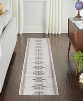 Nicole Curtis Machine Washable Series 1 SR109 2'2''x10' Runner Area Rug