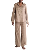 Calvin Klein Women's Satin Jacquard Sleep Shirt