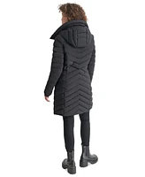 Dkny Women's Bibbed Packable Puffer Coat