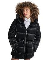 Dkny Women's Shine Hooded Anorak Puffer Coat