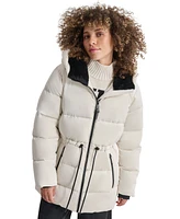 Dkny Women's Shine Hooded Anorak Puffer Coat