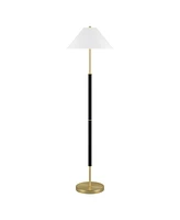 Hudson & Canal 18" Metal Simona 2-Light Floor Lamp