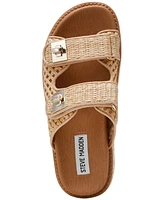 Steve Madden Women's Bigschmona Platform Buckle Footbed Slide Sandals