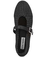 Steve Madden Women's Dreaming-w Woven Mary Jane Flats