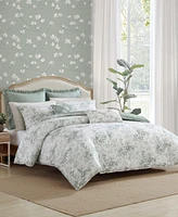 Laura Ashley Toile Delight Reversible -Pc. Comforter Set