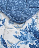 Laura Ashley Breezy Floral Reversible -Pc. Quilt Set