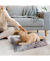 Elle Pet Bed for Cats and Dogs, Tufted Dog Crate Mat, Cushion Pet Beds