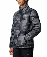 Columbia Men's Powder Lite Ii Quilted Printed Full-Zip Jacket