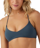 O'Neill Juniors' Saltwater Solids Back-Tie Bikini Top