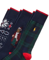 Polo Ralph Lauren Men's 3-Pk. Arctic Holiday Bear Socks