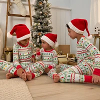 Gerber Girls Holiday Family Pajamas Neutral Two Piece